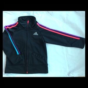 Adidas toddler girl’s track jacket